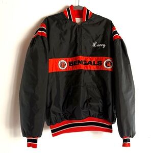 Vintage 1970s 1980s DeLONG Cincinnati Bengals Men’s Pullover Jacket Coat XL